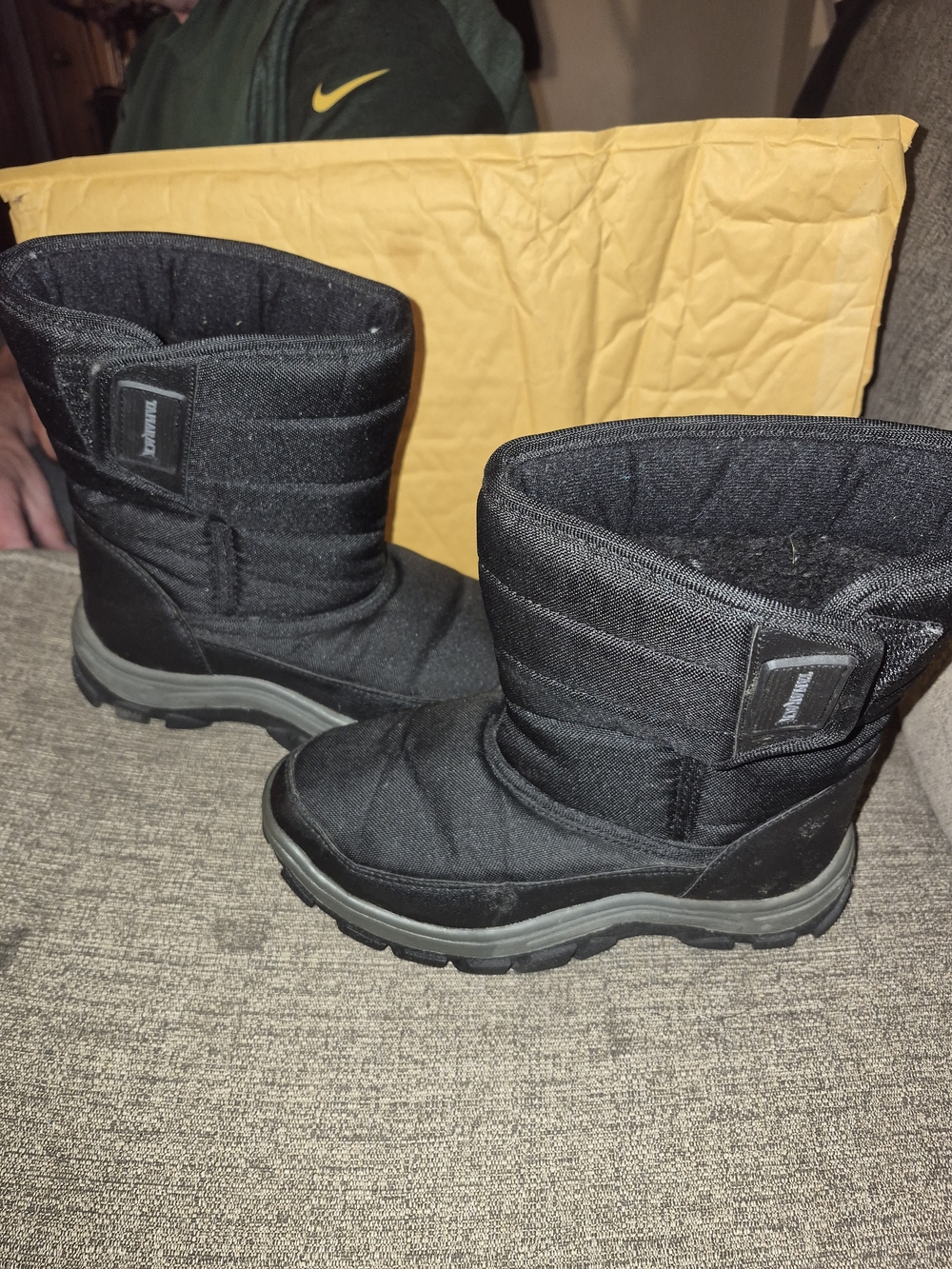 Womens Black Winter Snow Boots